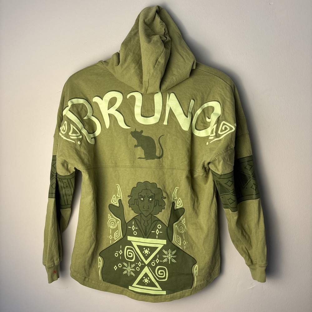 Disney Spirit Jersey Hoodie Adult Small Encanto Bruno Glow In The Dark Pullover